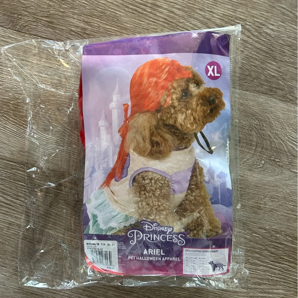 Little Mermaid Dog Costume XL